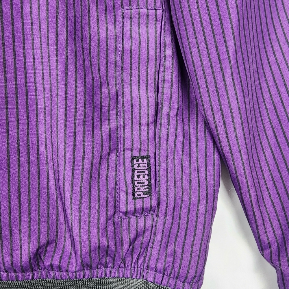 ProEdge Purple Striped Zip-Up Jacket WAP 74 Big Boys Size 14-15+ Years - Picture 3 of 14